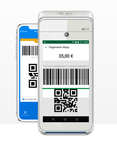 POS Android per pagamenti con QR code
