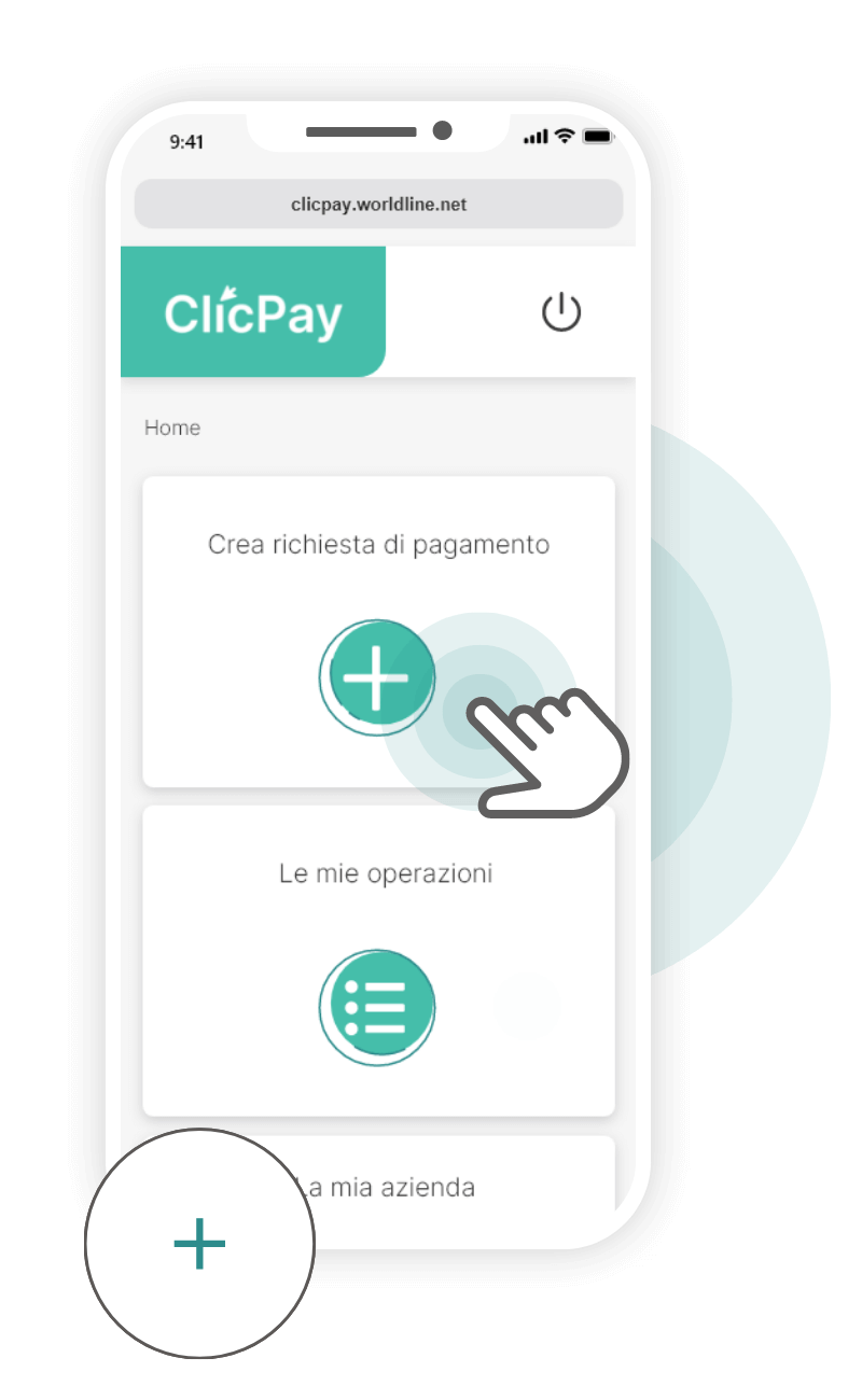 Clicpay di Worldline mokup